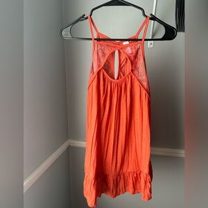 Women’s Blouse. Size medium. Orange. Brand NWT.